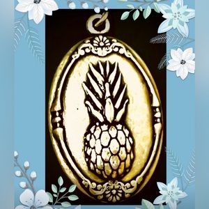 $20 Alex & Ani Gold tone Pineapple Charm for Necklace, Bracelet Keycha…